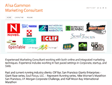 Tablet Screenshot of alisagammon.com